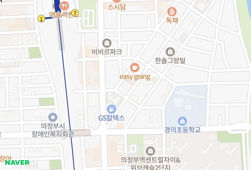 경기도 의정부시 의정부동 DS더웰가 위치·실거래 시세 지도