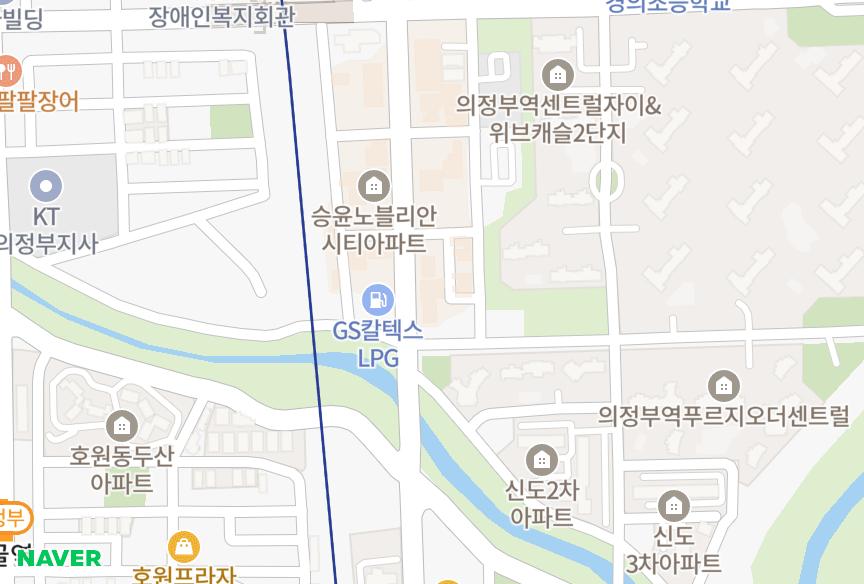 경기도 의정부시 의정부동 더웰가2차 위치·실거래 시세 지도