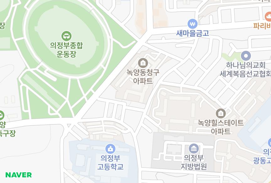 경기도 의정부시 의정부동 의정부동영무예다음 위치·실거래 시세 지도