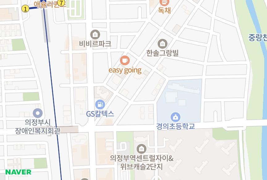 경기도 의정부시 의정부동 대봉그린 위치·실거래 시세 지도