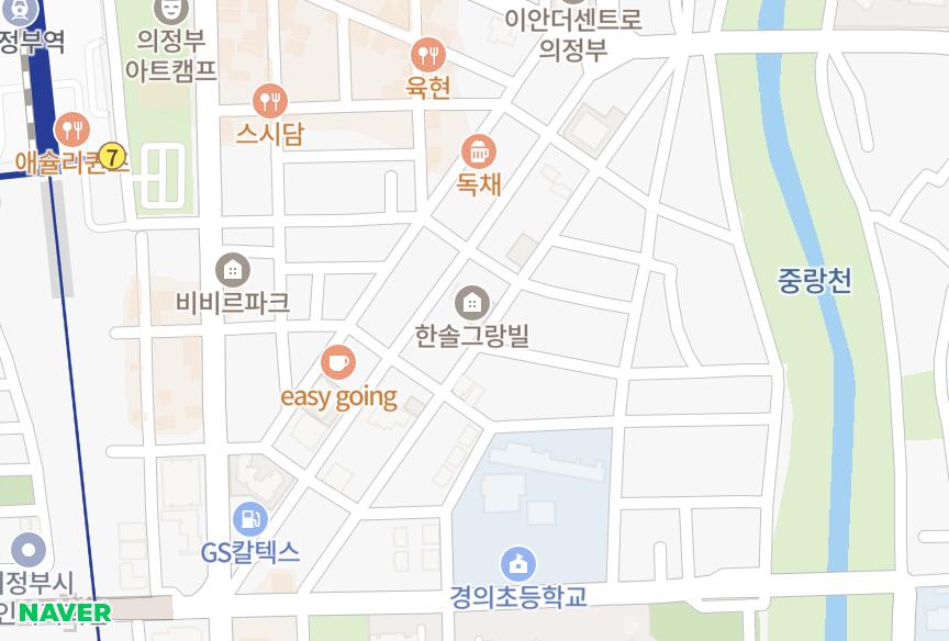 경기도 의정부시 의정부동 한솔그랑빌 위치·실거래 시세 지도