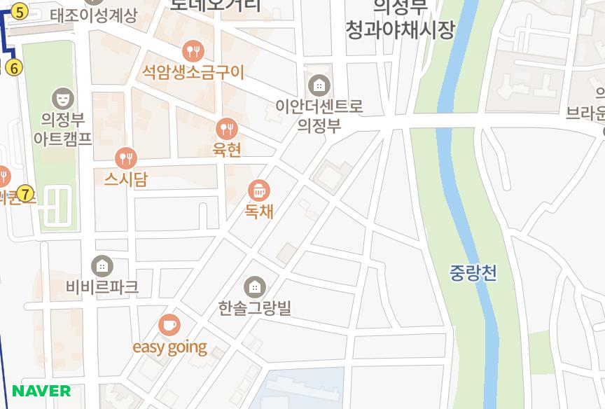 경기도 의정부시 의정부동 라움 위치·실거래 시세 지도