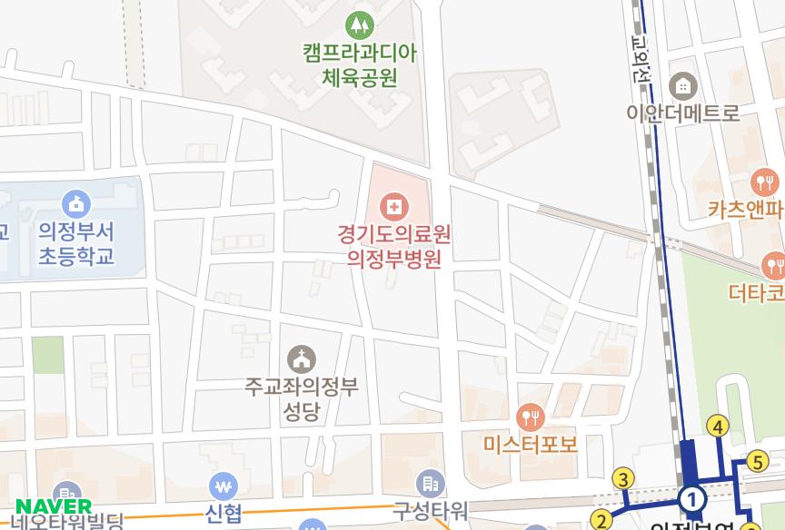 경기도 의정부시 의정부동 케렌시아433차 위치·실거래 시세 지도