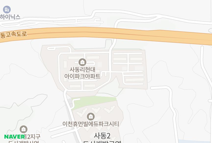 경기도 이천시 대월면 사동리 현대전자사원 위치·실거래 시세 지도