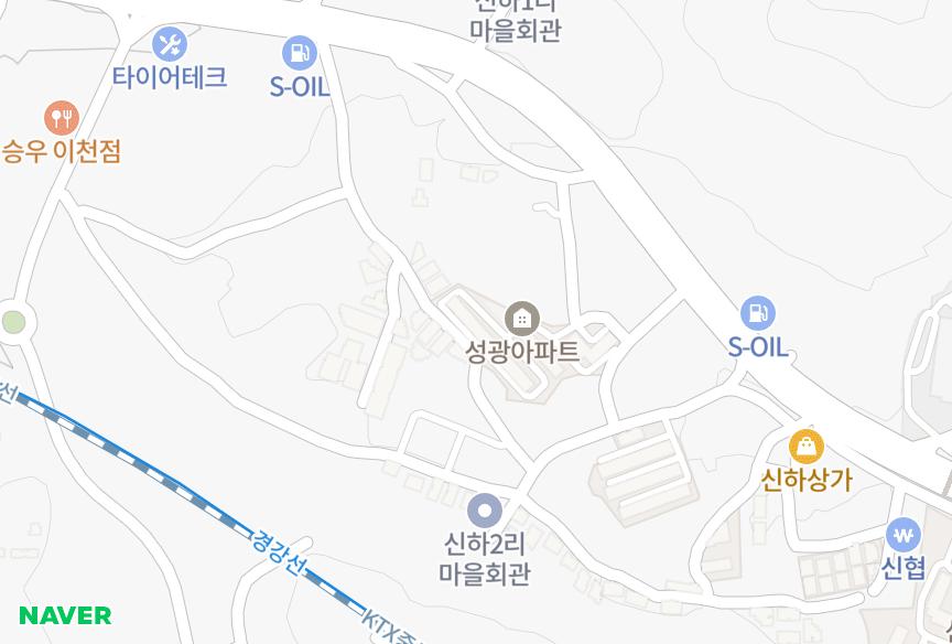 경기도 이천시 부발읍 신하리 성광 위치·실거래 시세 지도