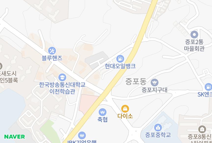 경기도 이천시 증포동 부악 위치·실거래 시세 지도