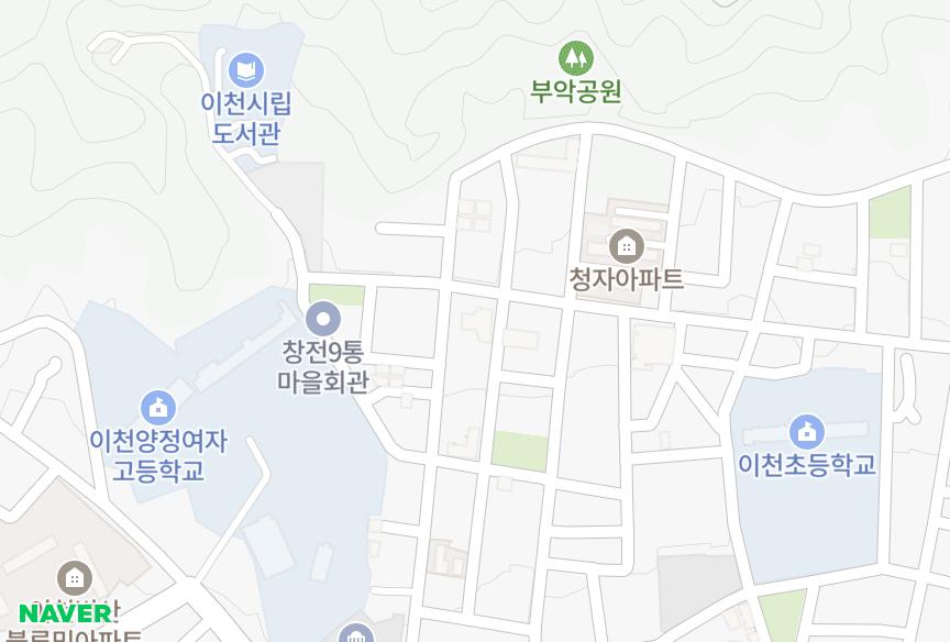 경기도 이천시 창전동 한신 위치·실거래 시세 지도