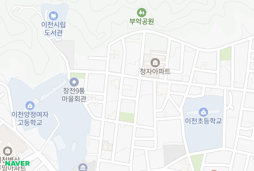 경기도 이천시 창전동 창전대원2차 위치·실거래 시세 지도
