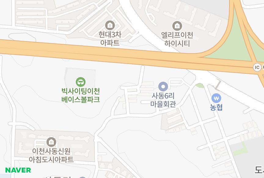 경기도 이천시 대월면 사동리 장미 위치·실거래 시세 지도