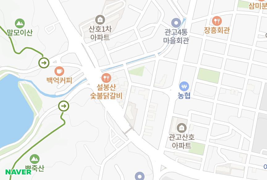경기도 이천시 관고동 부악1차 위치·실거래 시세 지도