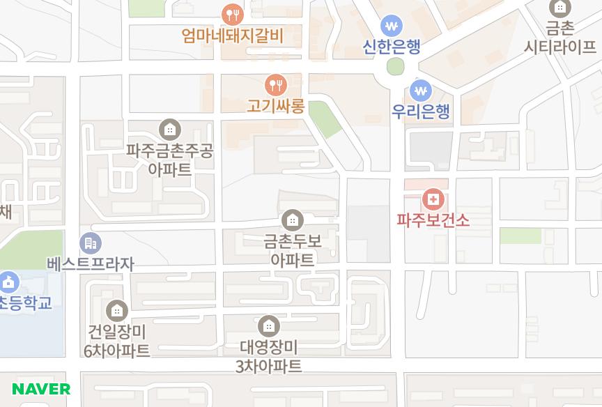 경기도 파주시 금촌동 두보1차 위치·실거래 시세 지도