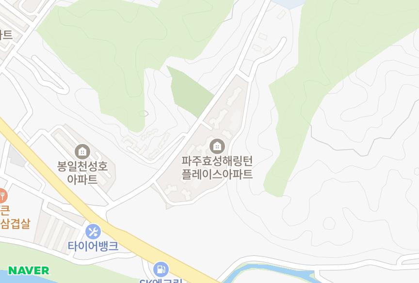 경기도 파주시 조리읍 봉일천리 파주봉일천효성해링턴플레이스 위치·실거래 시세 지도