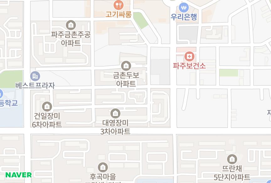 경기도 파주시 금촌동 두보2차 위치·실거래 시세 지도