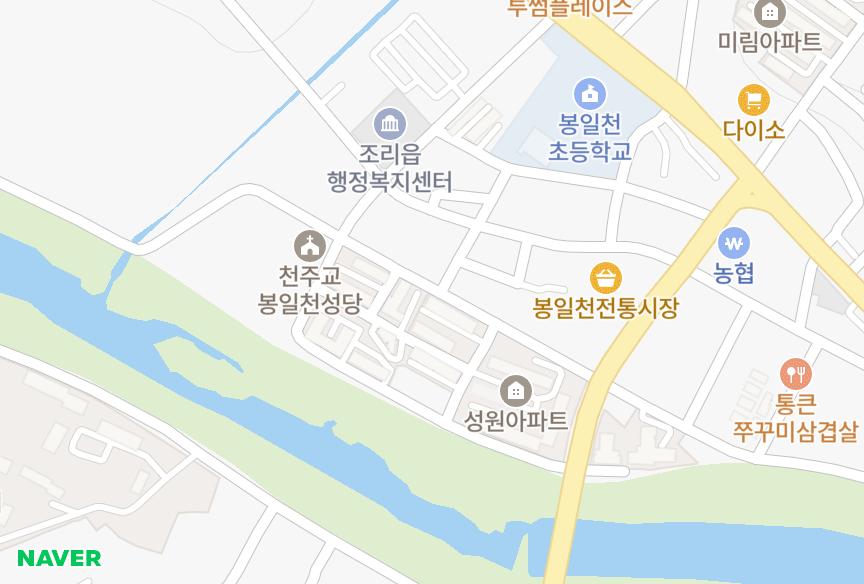 경기도 파주시 조리읍 봉일천리 대화무궁화 위치·실거래 시세 지도