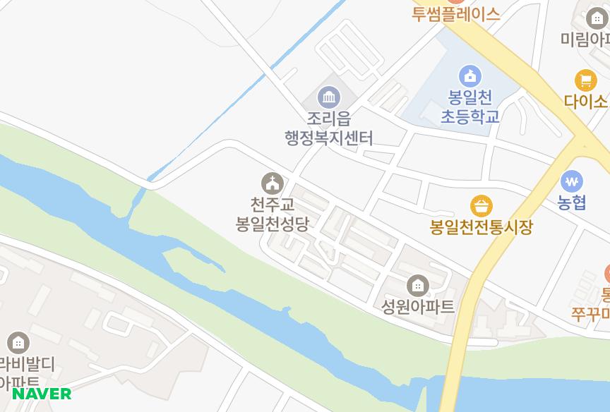 경기도 파주시 조리읍 봉일천리 봉일천프린스 위치·실거래 시세 지도