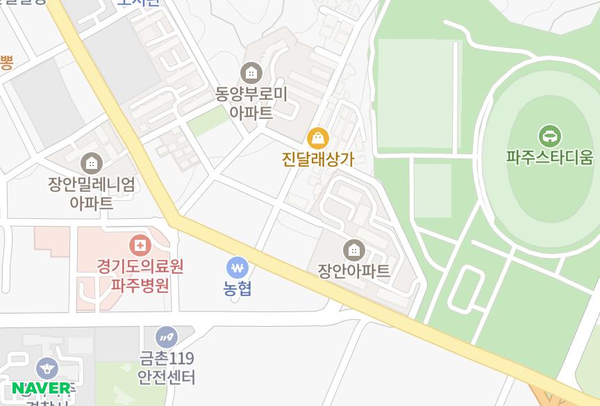 경기도 파주시 금릉동 통일 위치·실거래 시세 지도