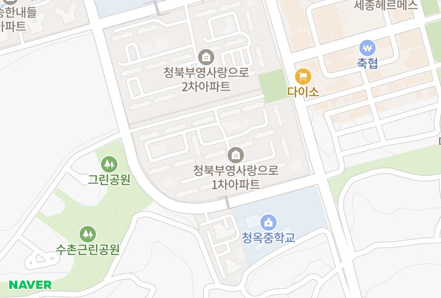 경기도 평택시 청북읍 옥길리 부영사랑으로1차 위치·실거래 시세 지도
