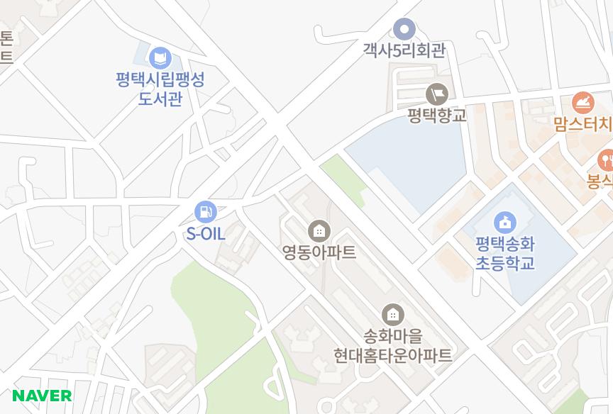 경기도 평택시 팽성읍 송화리 영동 위치·실거래 시세 지도