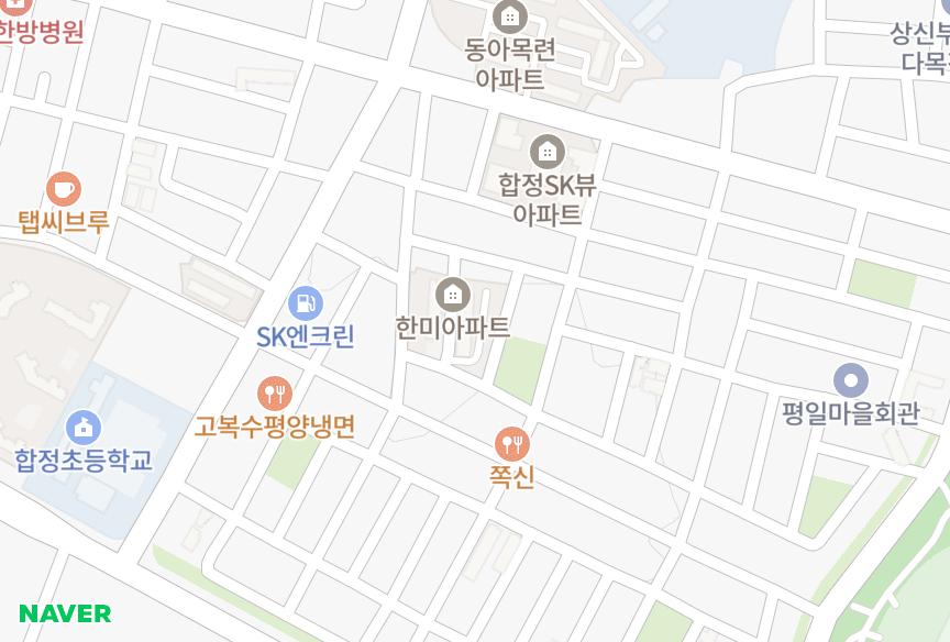 경기도 평택시 합정동 대옥한미8차 위치·실거래 시세 지도