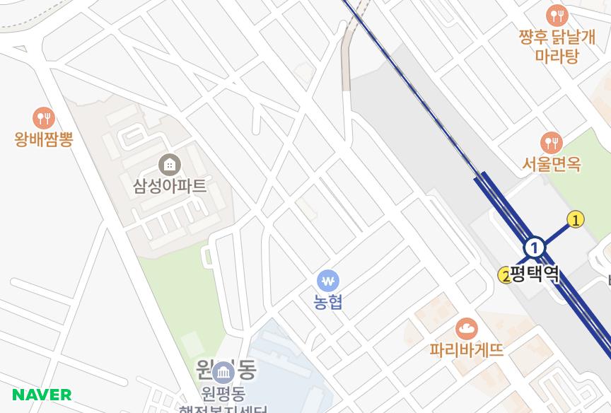 경기도 평택시 평택동 성신 위치·실거래 시세 지도