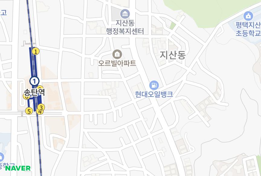 경기도 평택시 지산동 이안힐시티타워2차 위치·실거래 시세 지도