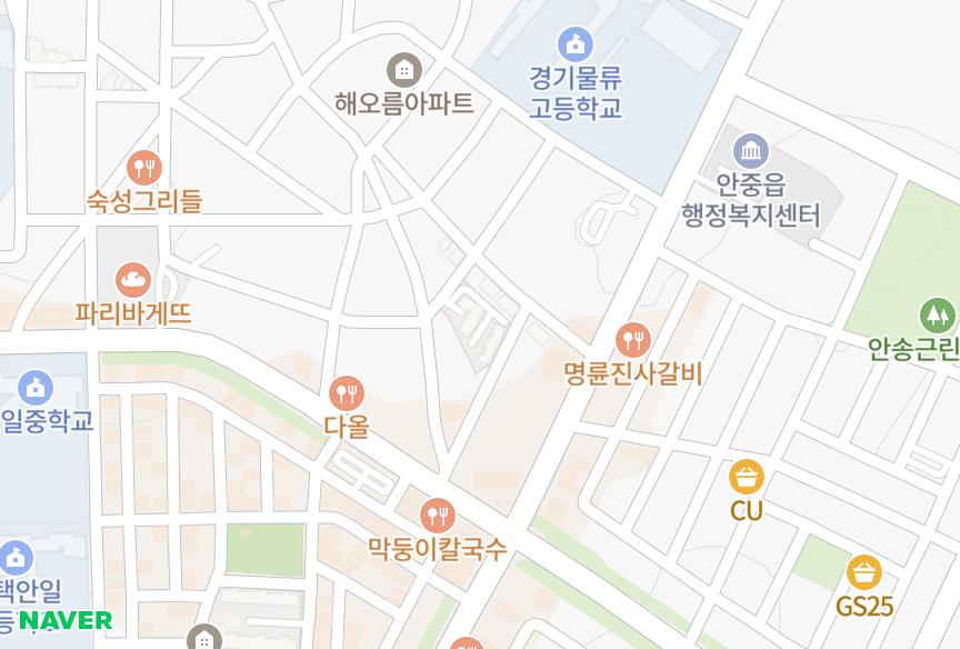 경기도 평택시 안중읍 안중리 신흥 위치·실거래 시세 지도