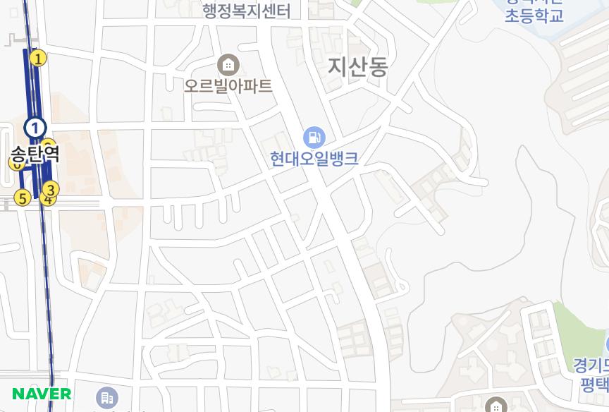 경기도 평택시 지산동 어반스페이스 위치·실거래 시세 지도