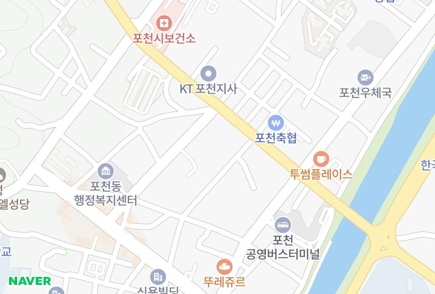 경기도 포천시 신읍동 포천헤리센트 위치·실거래 시세 지도