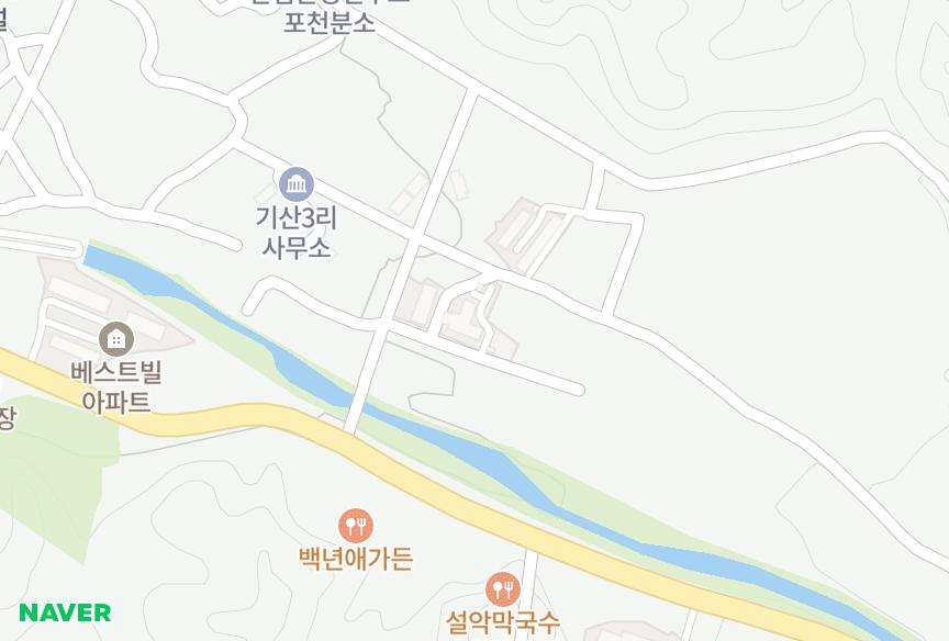 경기도 포천시 일동면 기산리 리버 위치·실거래 시세 지도