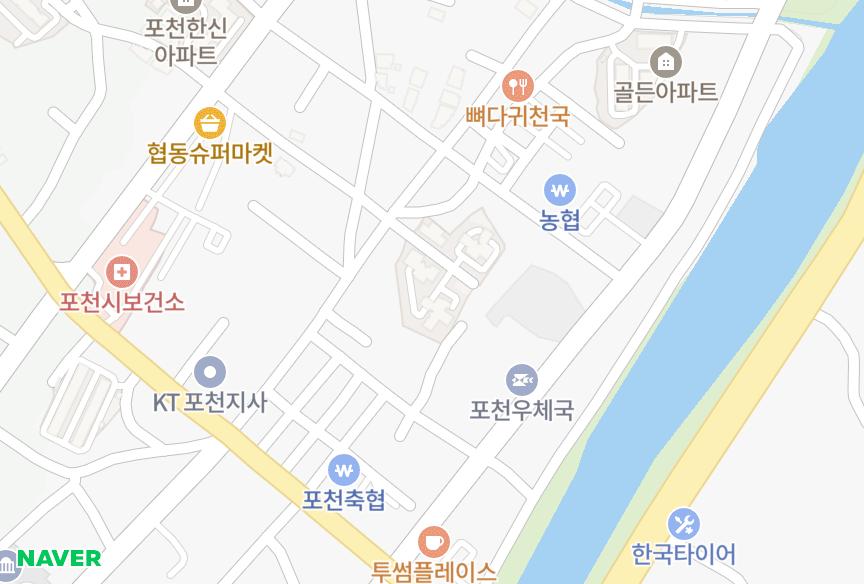 경기도 포천시 신읍동 포천신읍코아루더스카이1단지 위치·실거래 시세 지도