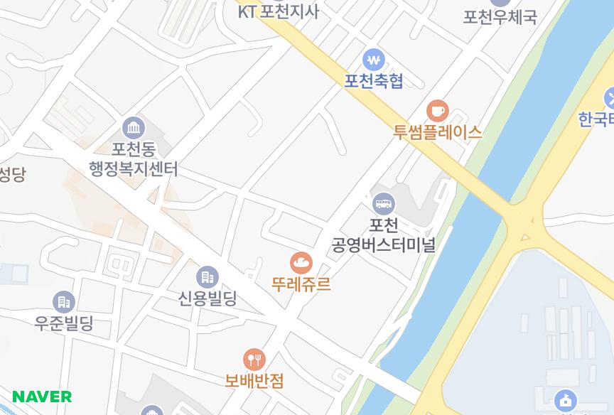 경기도 포천시 신읍동 포천예원프라자 위치·실거래 시세 지도