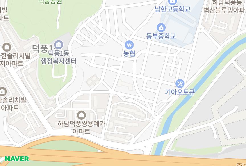 경기도 하남시 덕풍동 동우가화만사성 위치·실거래 시세 지도