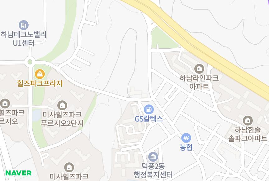 경기도 하남시 덕풍동 한승미메이드 위치·실거래 시세 지도