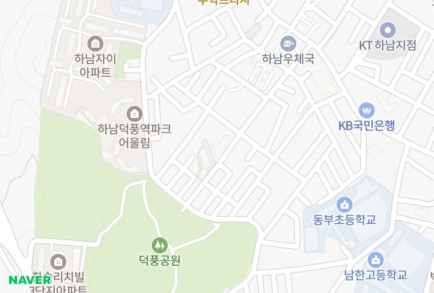 경기도 하남시 덕풍동 한솔파로스 위치·실거래 시세 지도