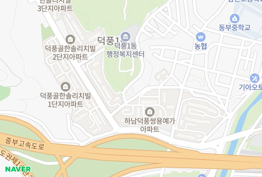 경기도 하남시 덕풍동 그린나래 위치·실거래 시세 지도