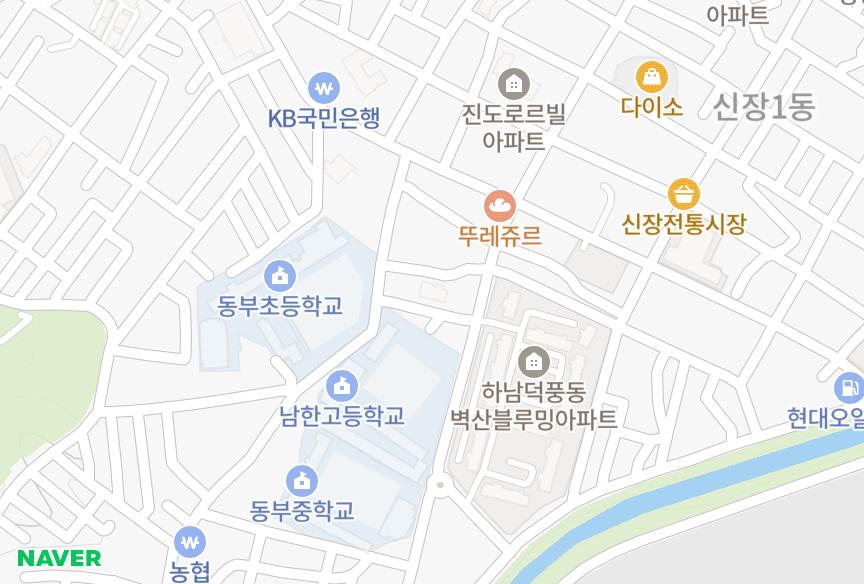 경기도 하남시 덕풍동 다일네오빌 위치·실거래 시세 지도
