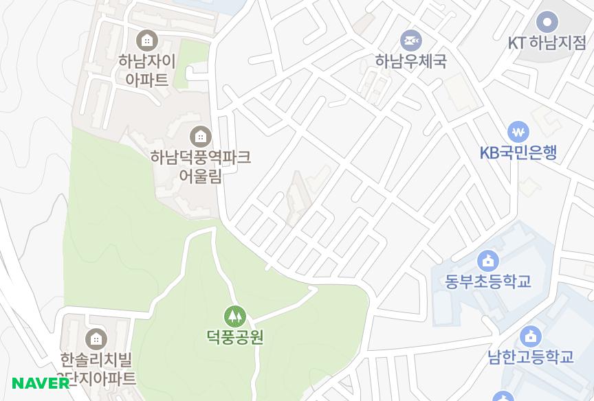 경기도 하남시 덕풍동 프라임 위치·실거래 시세 지도