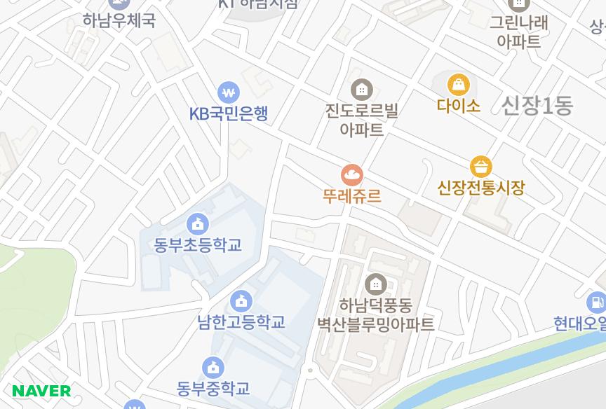 경기도 하남시 덕풍동 산호하이츠빌라 위치·실거래 시세 지도