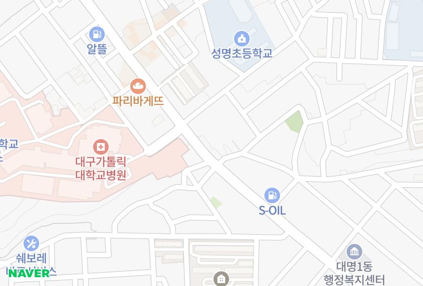 대구광역시 남구 대명동 세종맨션 위치·실거래 시세 지도