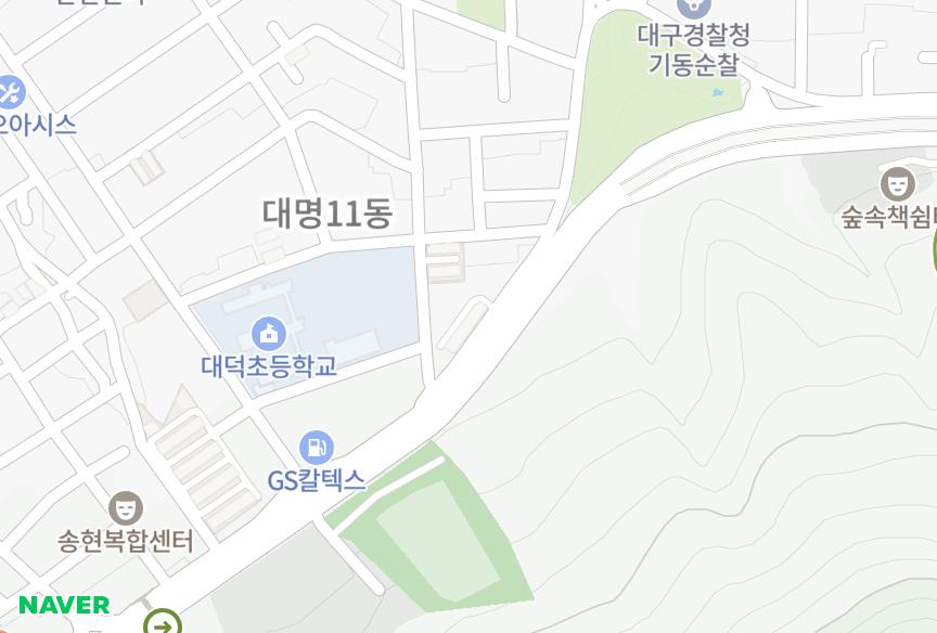 대구광역시 남구 대명동 삼성공원 위치·실거래 시세 지도