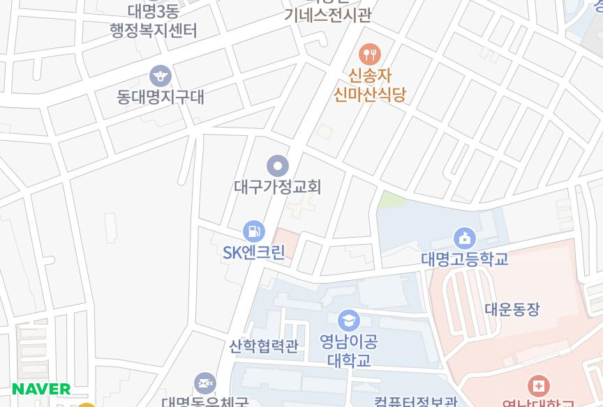 대구광역시 남구 대명동 경일맨션 위치·실거래 시세 지도