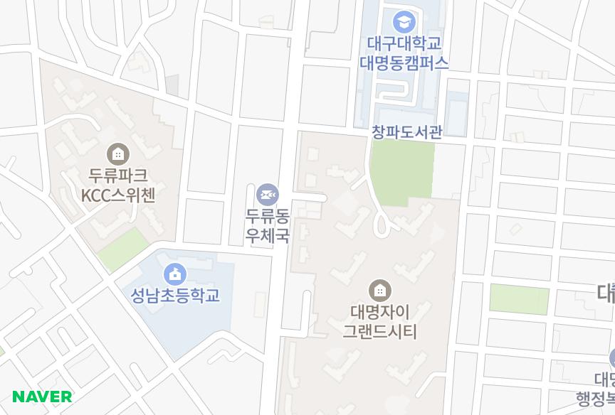 대구광역시 남구 대명동 현대까멜리아 위치·실거래 시세 지도