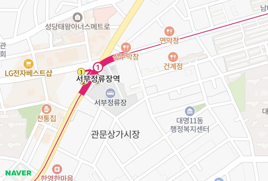대구광역시 남구 대명동 조은하이빌 위치·실거래 시세 지도