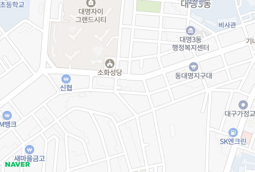 대구광역시 남구 대명동 대명하이츠 위치·실거래 시세 지도