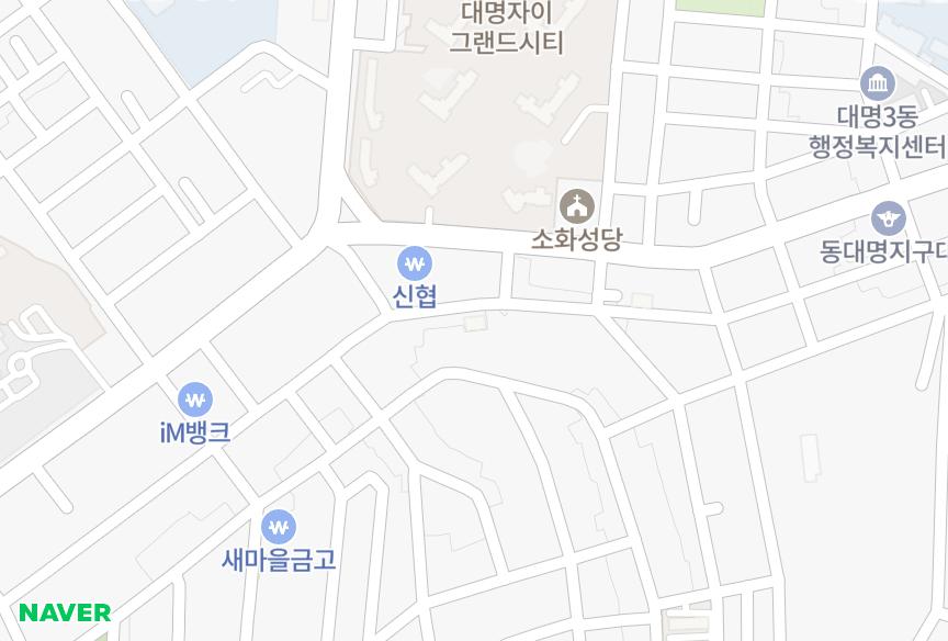 대구광역시 남구 대명동 강남골든하이츠 위치·실거래 시세 지도