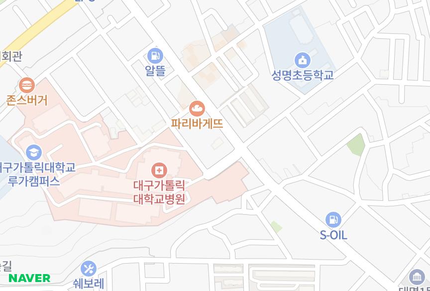 대구광역시 남구 대명동 궁전하이츠 위치·실거래 시세 지도