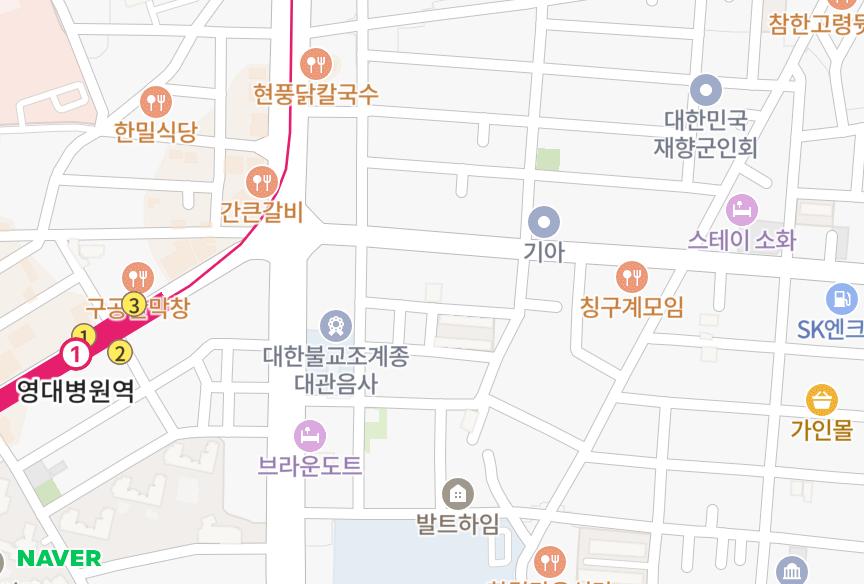 대구광역시 남구 봉덕동 하나로프린스빌 위치·실거래 시세 지도