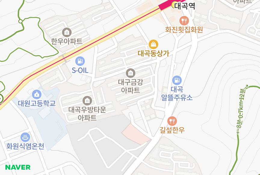 대구광역시 달서구 대곡동 대곡역금강1단지 위치·실거래 시세 지도