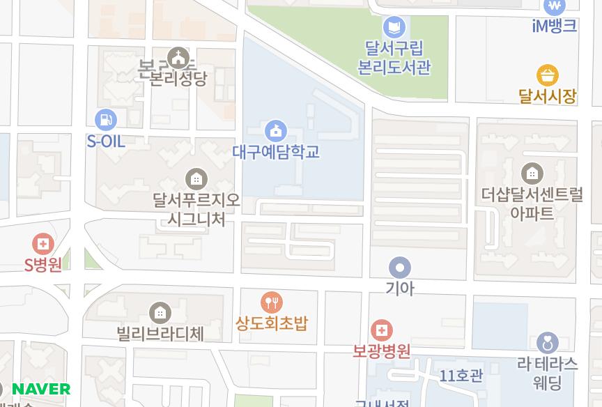 대구광역시 달서구 본리동 대구한신 위치·실거래 시세 지도
