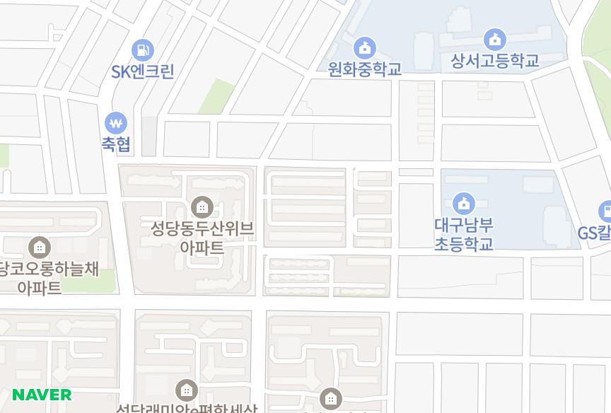 대구광역시 달서구 성당동 우방라일락 위치·실거래 시세 지도